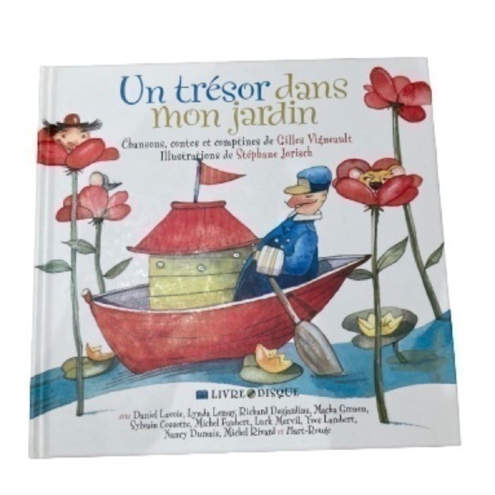 3/25$ Un Tresor Dans Mon Jardin, livre et CD pour enfants, Gilles Vignea…